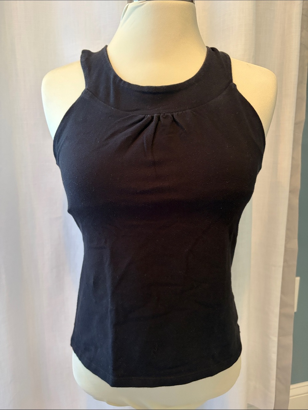 Classic Black High-Neck Women's Tank Top